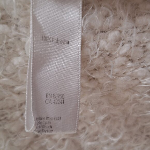 PJ Salvage Womens Fuzzy Cardigan Medium Soft Oversized Elevated Cozy Loungewear - Picture 9 of 9